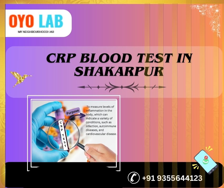 CRP blood test in shakarpur